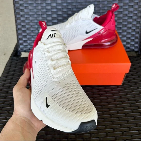 NIKE AIR MAX 270 SAIL GYM RED - WOMENS 11 / MENS 9.5 - Picture 2 of 5